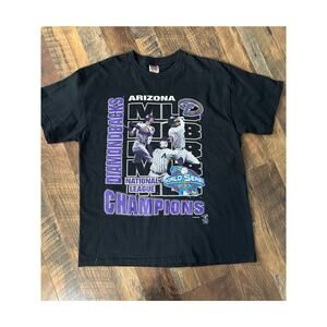 VTG Arizona Diamondbacks 2001 World Series Champions T Shirt Sz XL Hanes